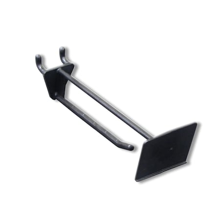 Azar Displays 4" Glass-Filled Nylon Scan Hook: 0.225" Dia., PK50 800014-BLK